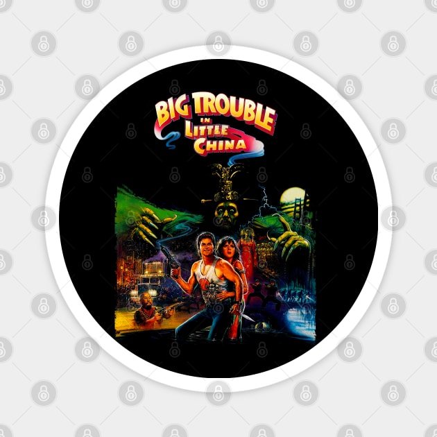 Retro Big Trouble Magnet by OniSide